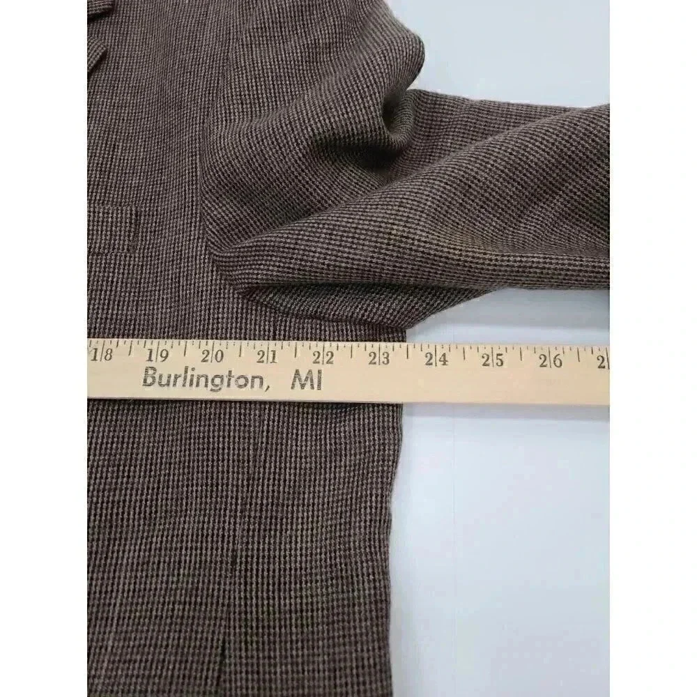 Lauren Ralph Lauren Brown Blazer Sport Coat Men's Size 46L 100% Lambs Wool